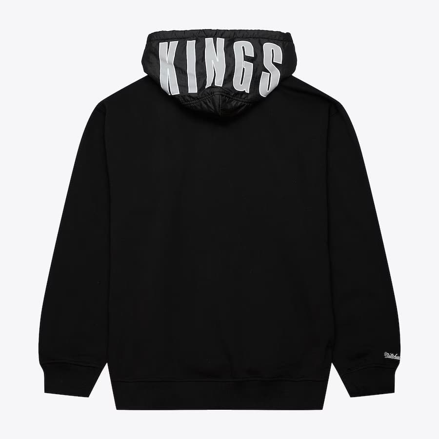 Худи Mitchell & Ness Black Los Angeles Kings Team OG 2.0 Vintage Logo Fleece Pullover Hoodie