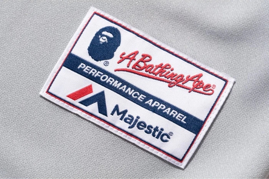 Рубашка BAPE Majestic Baseball Shirt Shirt Gray