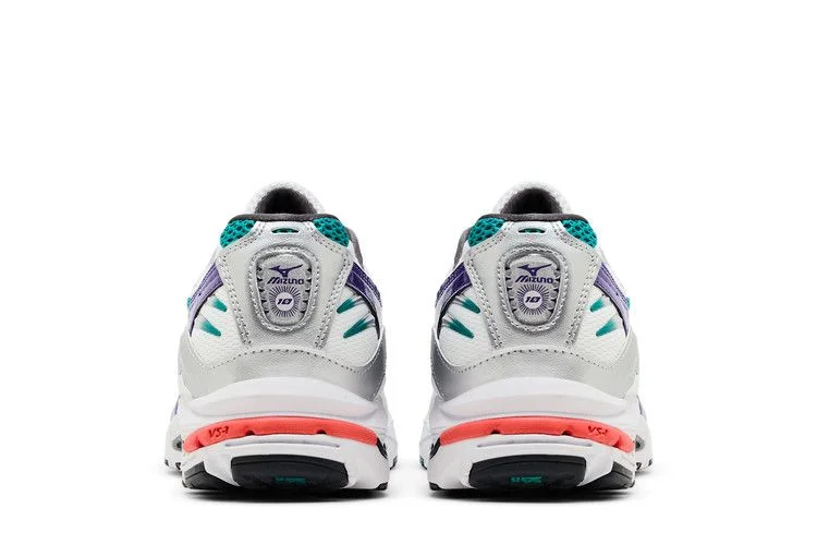 Кроссовки Mizuno Wave Rider 10 'White Silver Teal Blue'