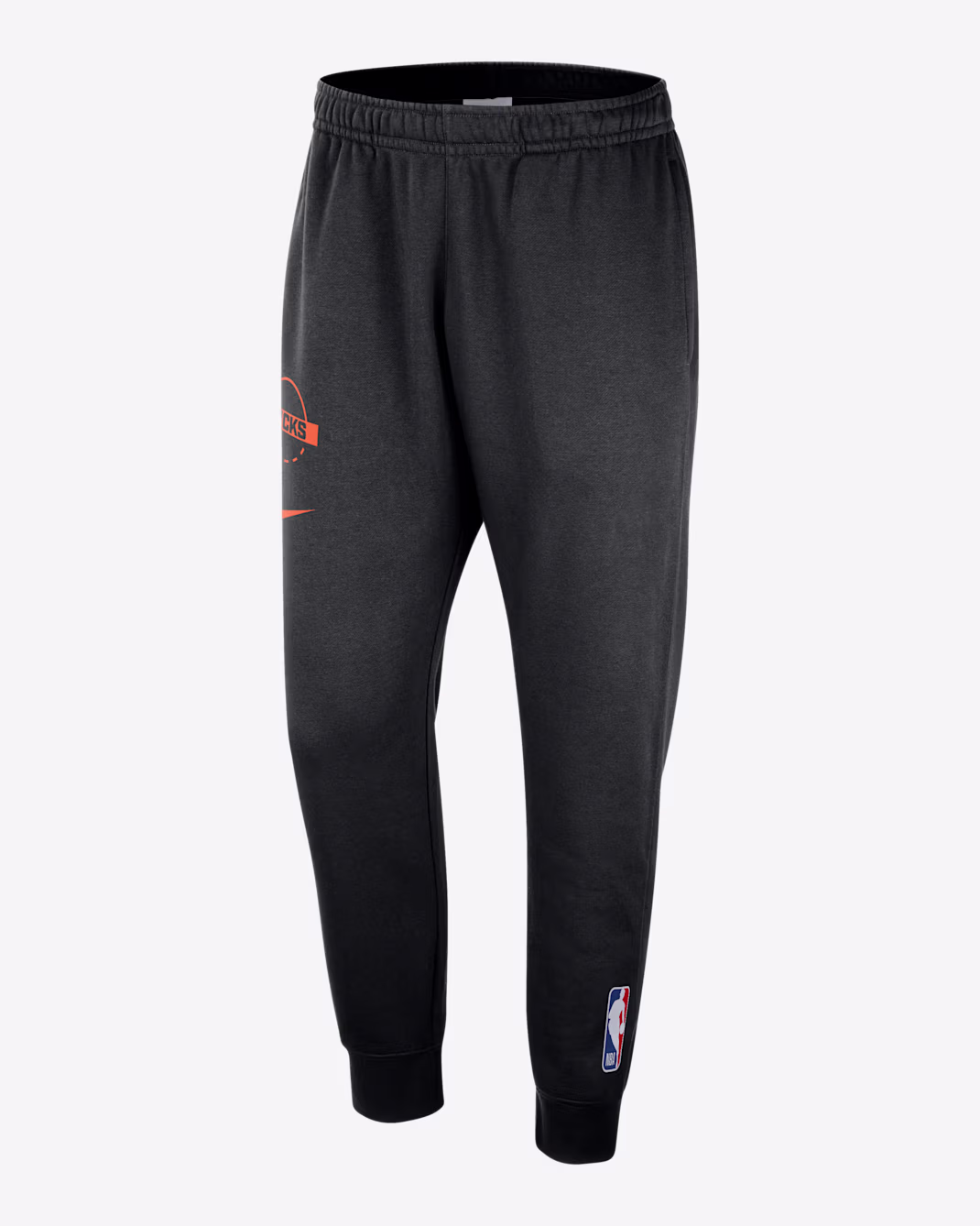 Joggers-Nike-NBA-New-York-Knicks-Club-Black-Brilliant-Orange