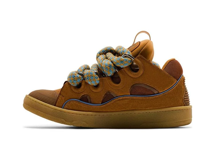 Кроссовки Lanvin Curb Sneakers 'Snake Laces - Camel'