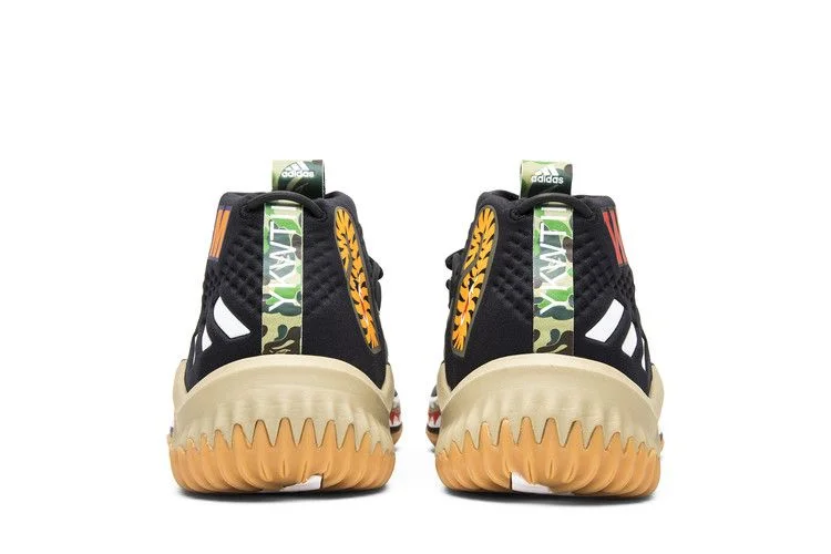 Кроссовки A Bathing Ape x adidas Dame 4 'Green Camo'