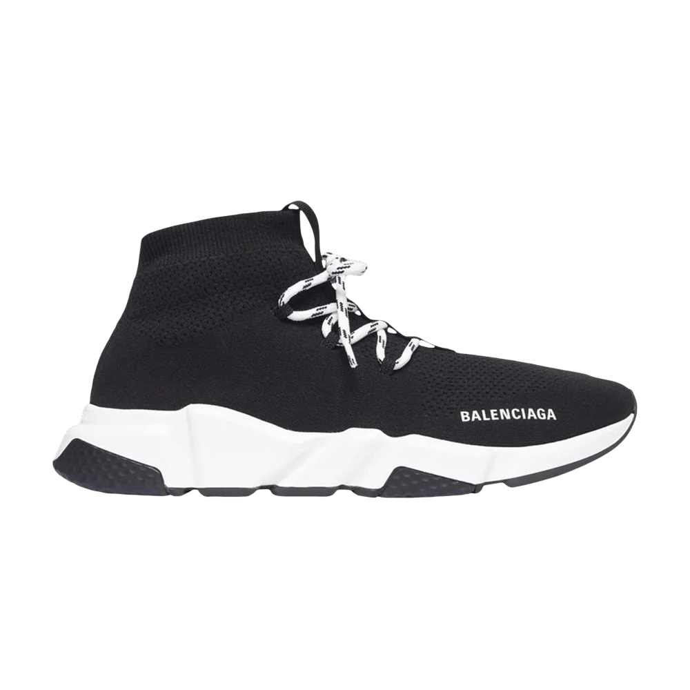 Krossovki-Balenciaga-Wmns-Speed-Lace-Up-Sneaker-Black-White