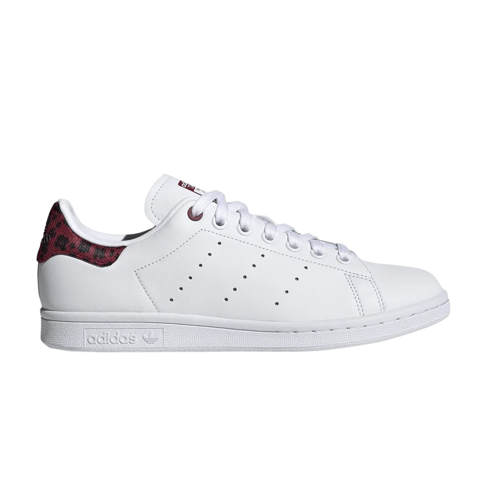 Krossovki-Adidas-Wmns-Stan-Smith-White-Collegiate-Burgundy