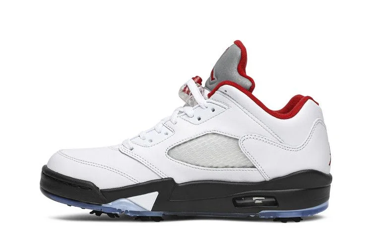 Кроссовки Air Jordan 5 Low Golf 'White Fire Red'