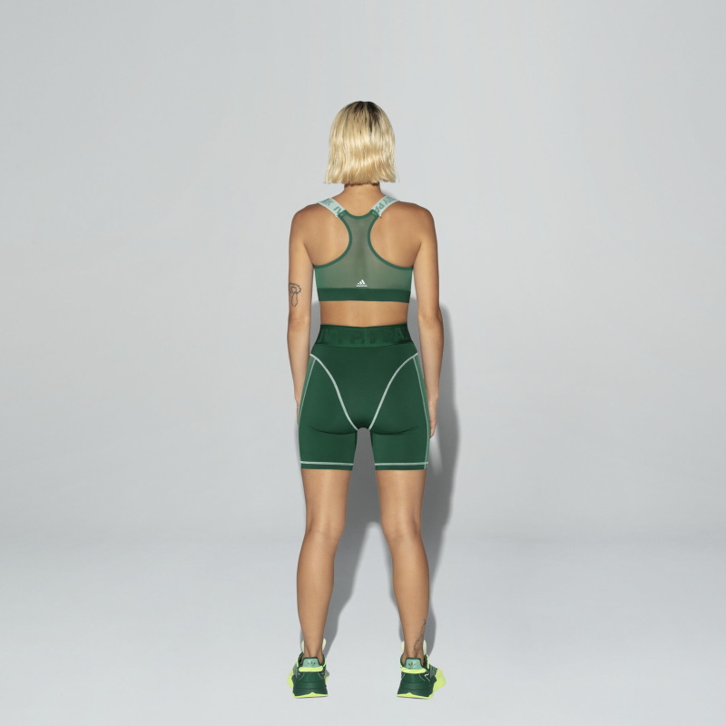 Спортивный топ adidas Ivy Park Medium Support Zip Bra Green Tint/Dark Green
