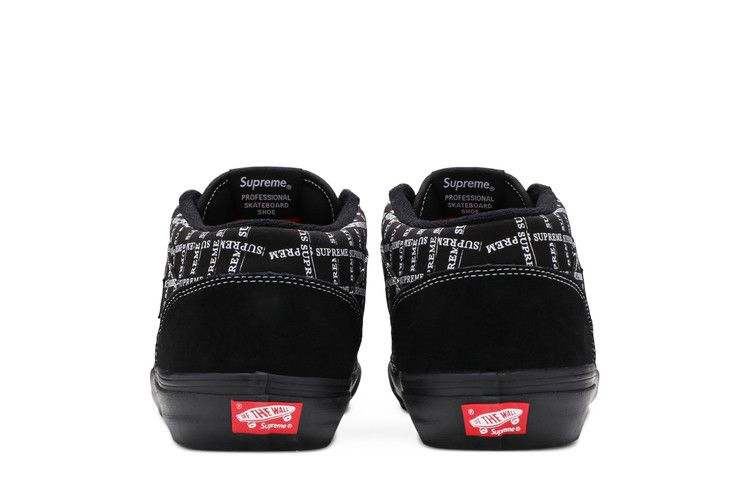 Кроссовки Vans Supreme x Half Cab Pro '92 'Logo Pattern - Black'