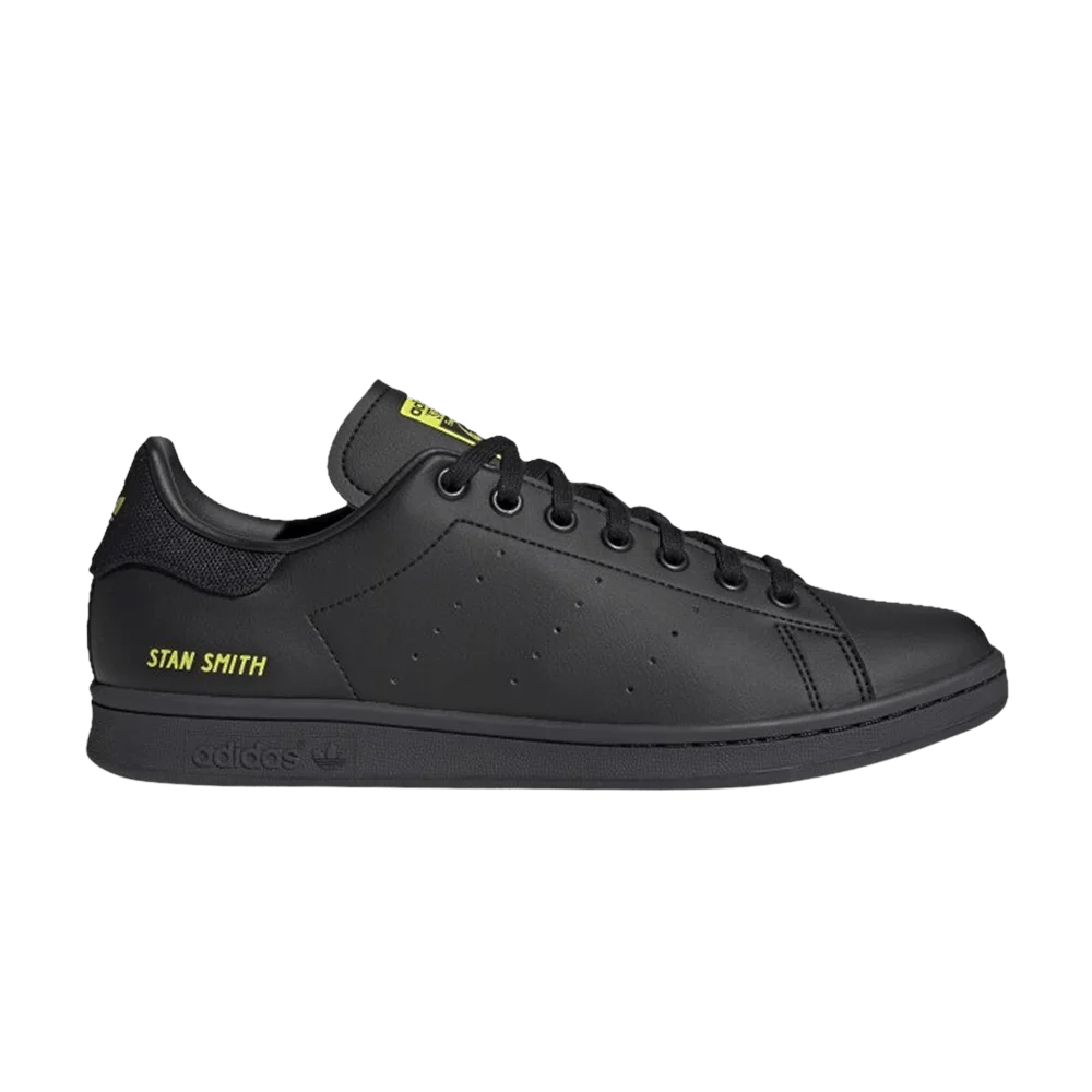 Krossovki-Adidas-Stan-Smith-Black-Semi-Solar-Yellow