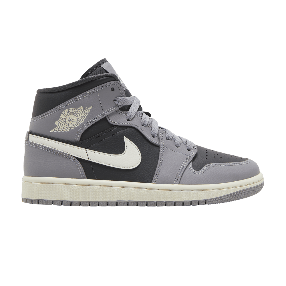 Кроссовки Wmns Air Jordan 1 Mid 'Cement Grey'