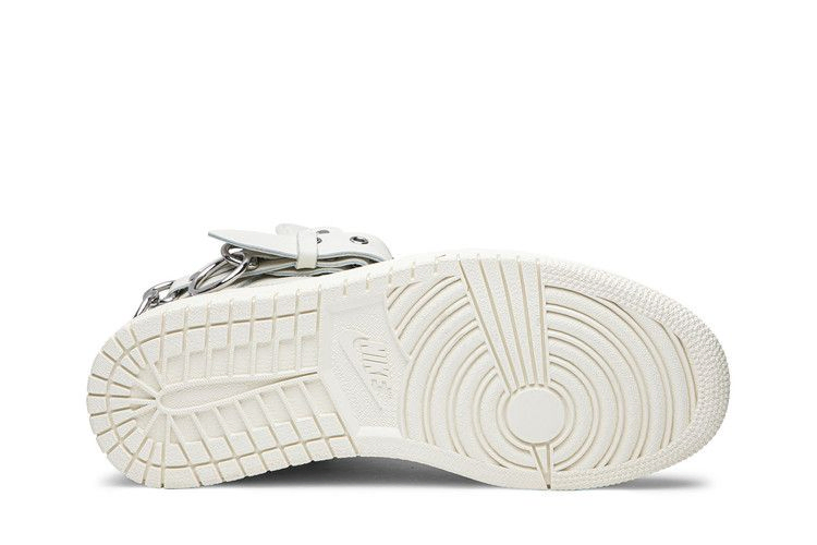 Кроссовки Comme des Garçons x Air Jordan 1 Retro Strap High 'White'