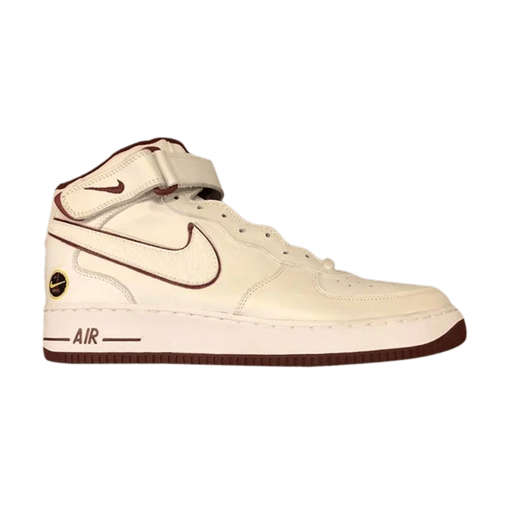 Krossovki-Nike-Air-Force-1-Mid-White-Team-Red