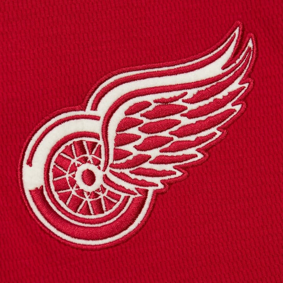 Лонгслив Mitchell & Ness Red Detroit Red Wings Thermal Henley Top