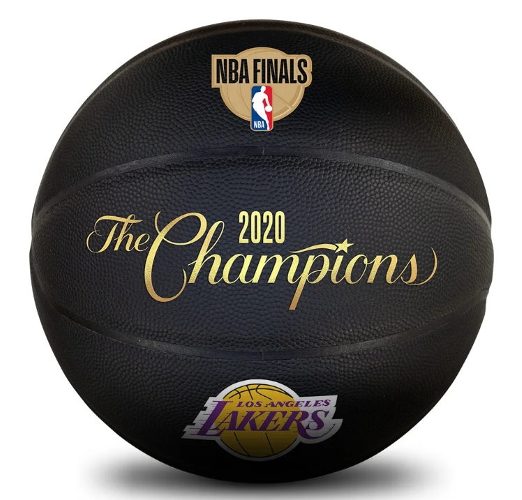 Баскетбольный подарочный мяч 2020 NBA Los Angeles Lakers Champions Ball Limited Edition Black