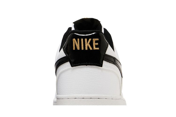 Кроссовки Nike Court Vision Low 'White Black Metallic Gold'