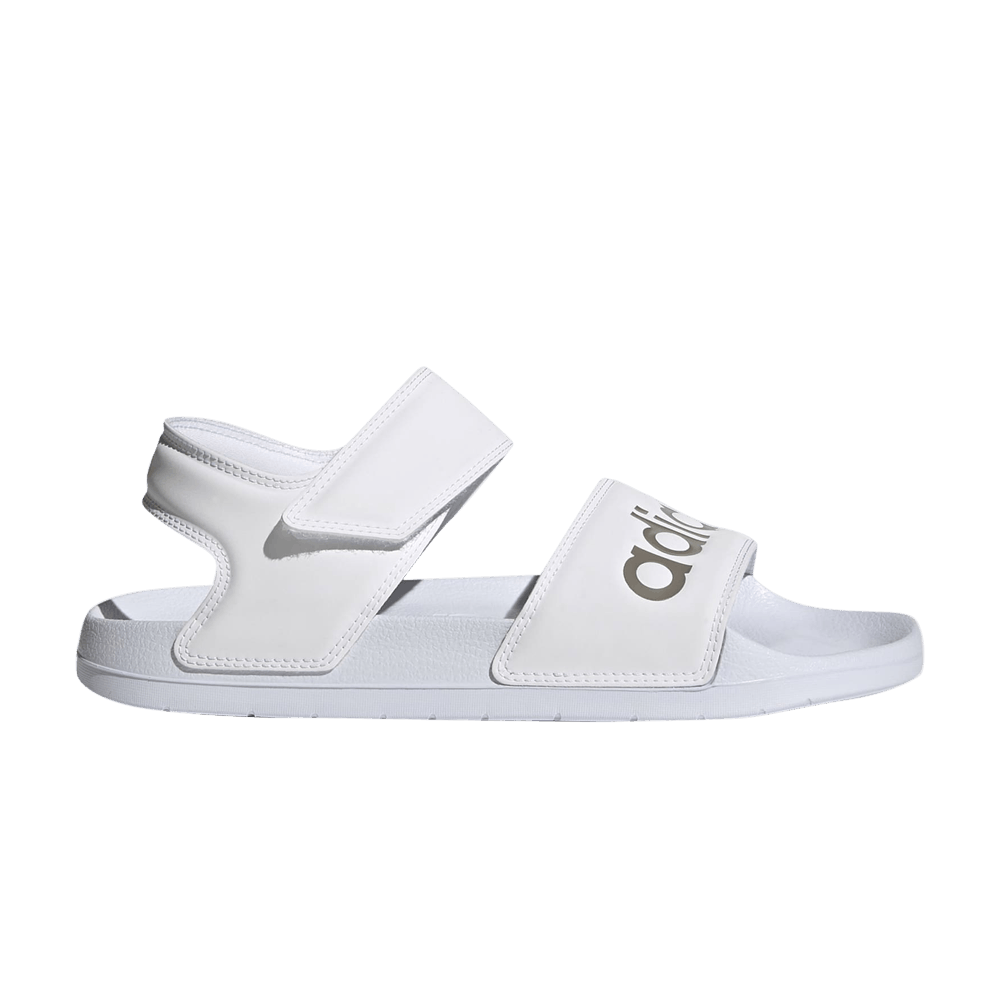 Adidas Wmns Adilette Sandal 'White Champagne Metallic'