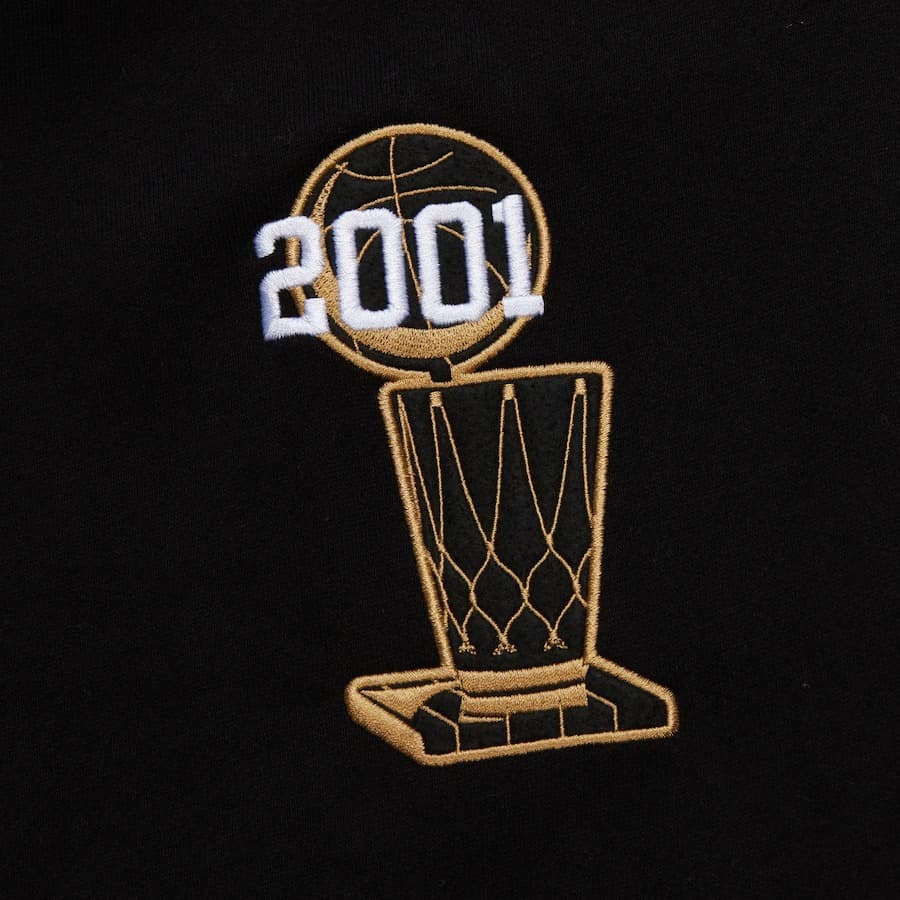 Худи Mitchell & Ness Black Los Angeles Lakers Team OG 3.0 Vintage Fleece Pullover Hoodie