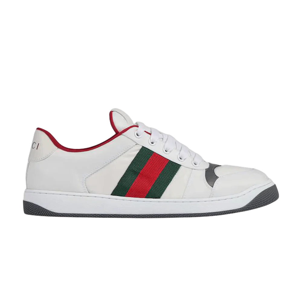 Krossovki-Gucci-Screener-Sneaker-White-Black-Red