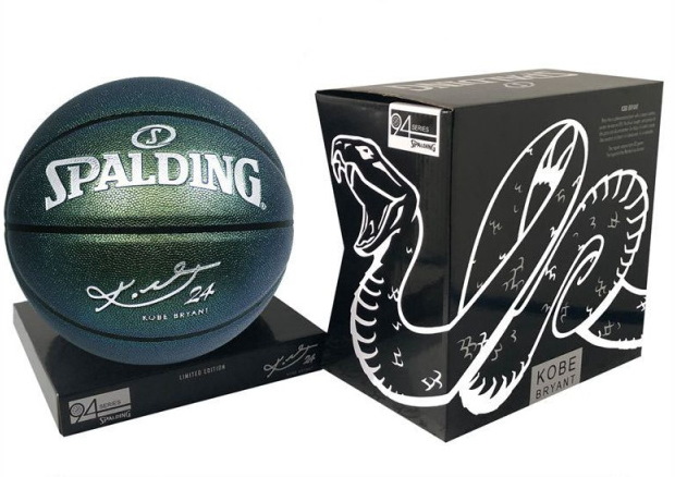Баскетбольный подарочный мяч Spalding x Kobe Bryant 94 Series Basketball Green Pearl