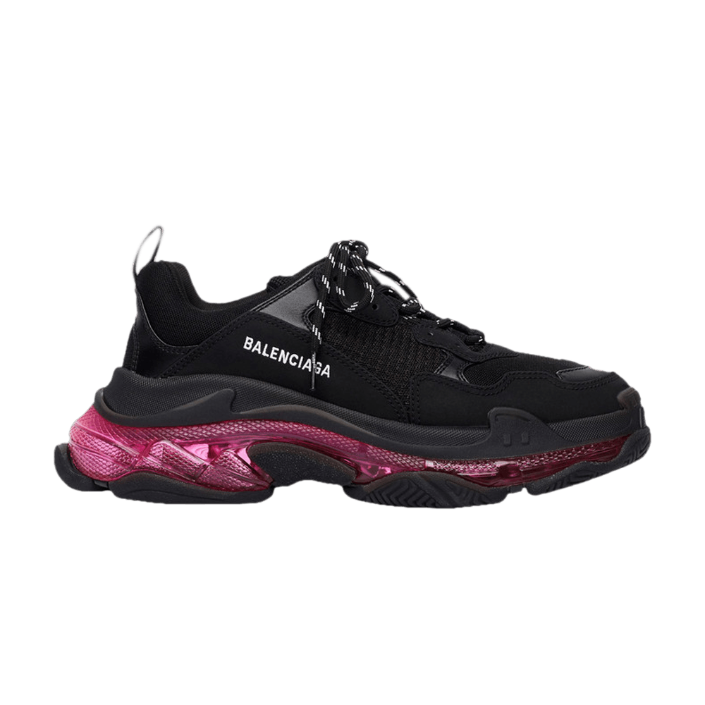 Кроссовки Balenciaga Wmns Triple S 'Clear Sole - Black Pink Neon'