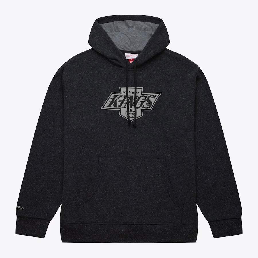 Худи Mitchell & Ness Black Los Angeles Kings Snow Washed Fleece Pullover Hoodie