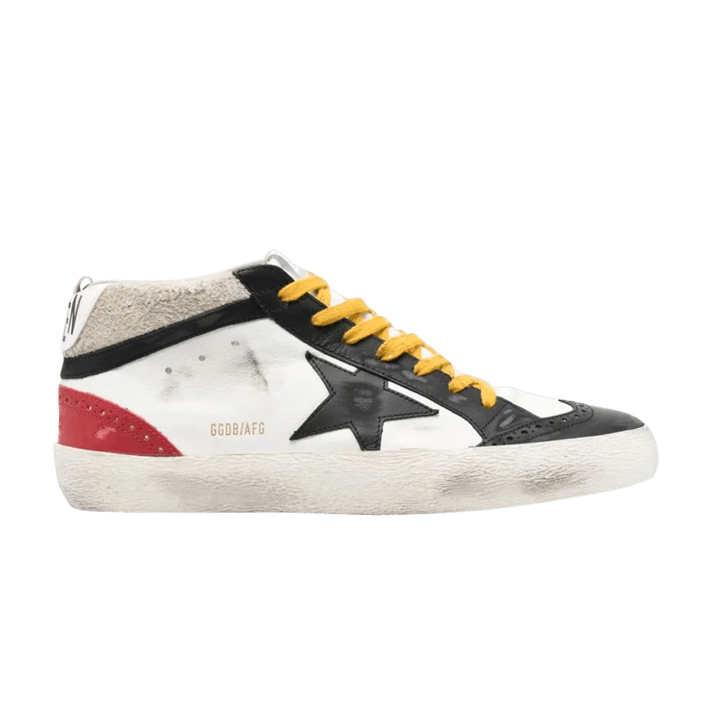 Кроссовки Golden Goose Mid Star 'Black Red Yellow'
