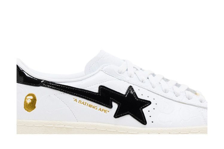 Кроссовки BAPE x adidas Superstar Vintage 'White Black'
