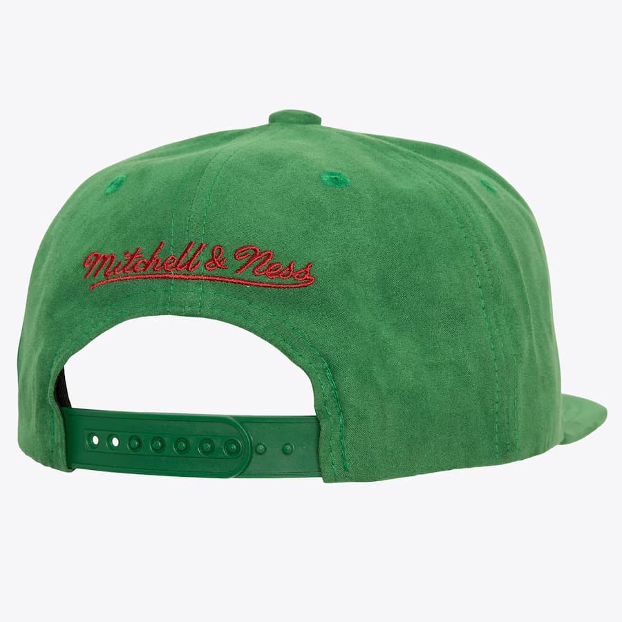 Бейсболка Mitchell & Ness Green Seattle SuperSonics Hardwood Classics Sweet Suede Snapback Hat