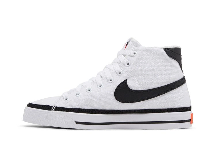 Nike Wmns Court Legacy Canvas Mid 'White Black'