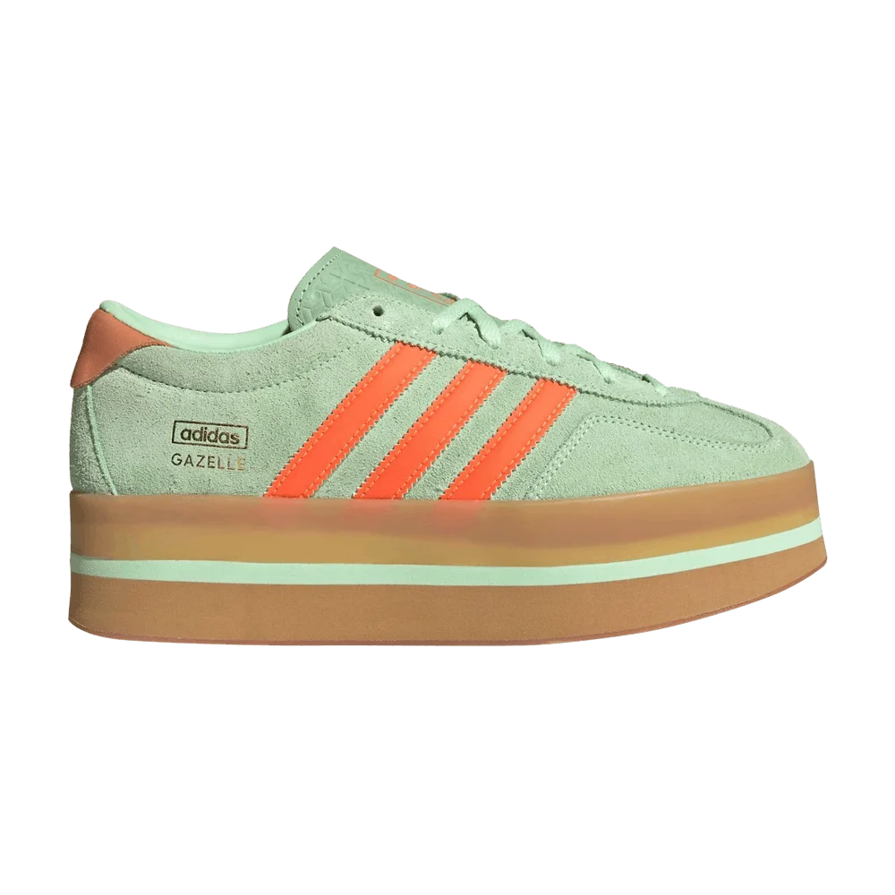 Кроссовки adidas Wmns Gazelle Stack 'Semi Green Spark Solar Orange'
