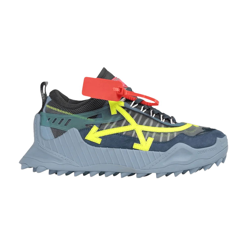 Кроссовки Off-White ODSY-1000 'Blue Fluo Yellow'