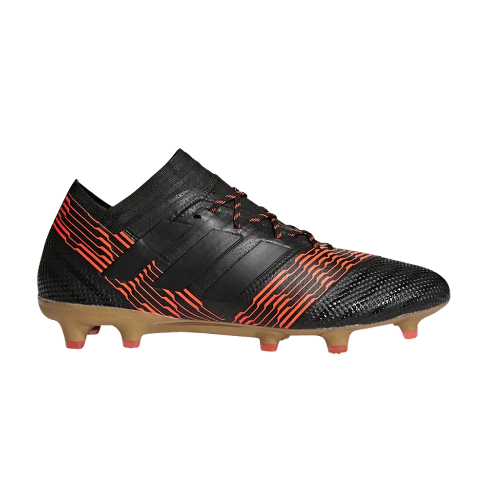Krossovki-Adidas-Nemeziz-17.1-FG-Black-Solar-Red