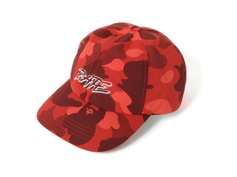 Бейсболка BAPE A Bathing Ape Color Camo Panel Cap Red