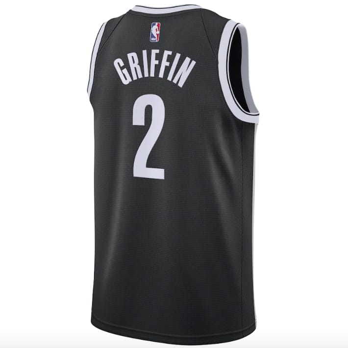 Баскетбольная джерси 2020-21 Brooklyn Nets #2 Blake Griffin Icon Black Jersey