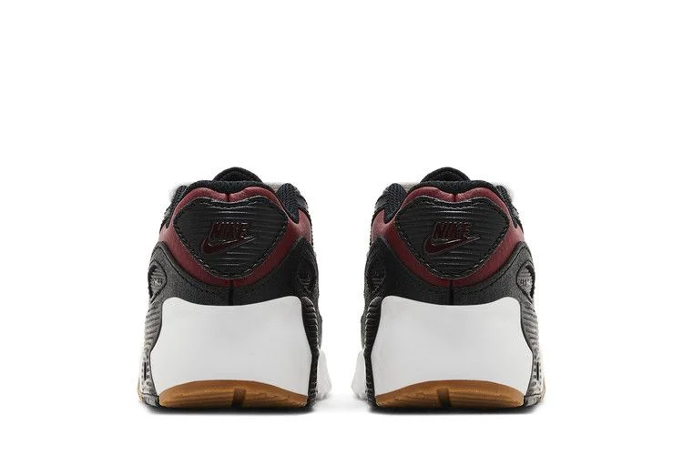 Кроссовки Nike Air Max 90 Leather TD 'Black Team Red'