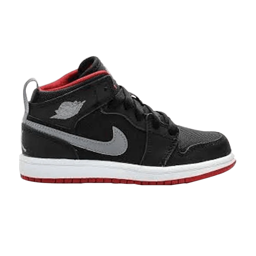 Кроссовки Air Jordan 1 Retro Mid PS 'Grey Swoosh