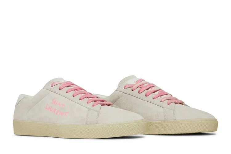 Krossovki-Saint-Laurent-SL-06-Signature-Court-Suede-White-Pink-7