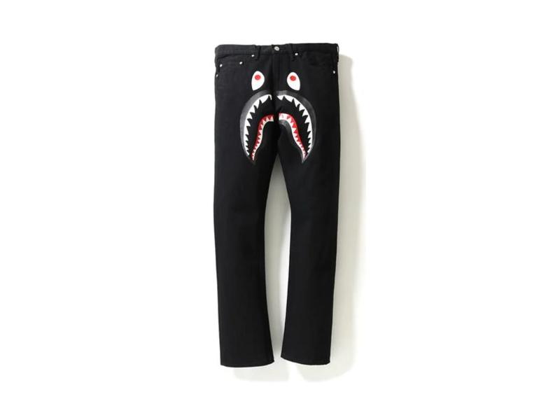 Джинсы BAPE 2008 Type-05 Shark Denim Pants Pants Black