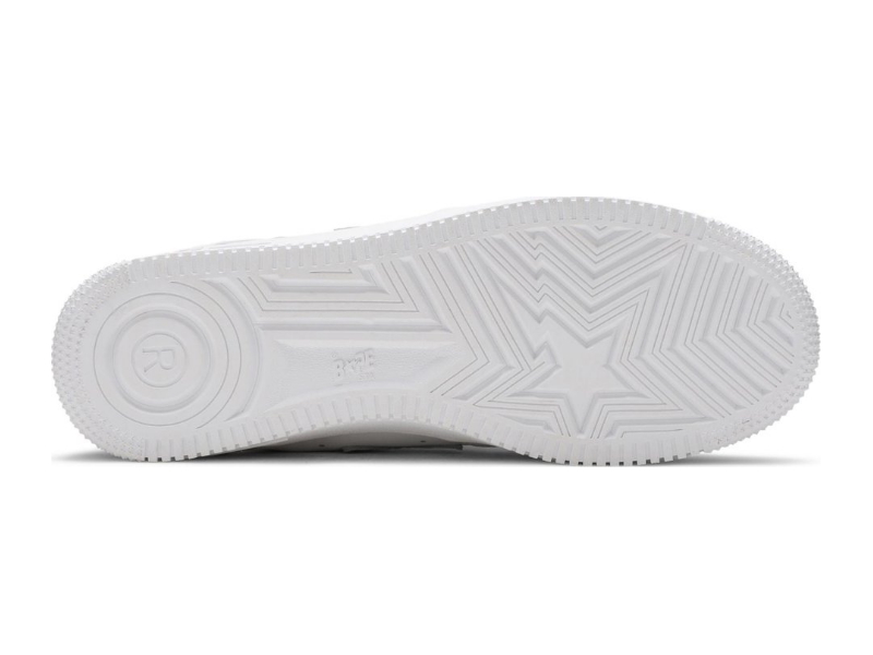 Кроссовки A Bathing Ape Bapesta Low White ABC Camo Blue