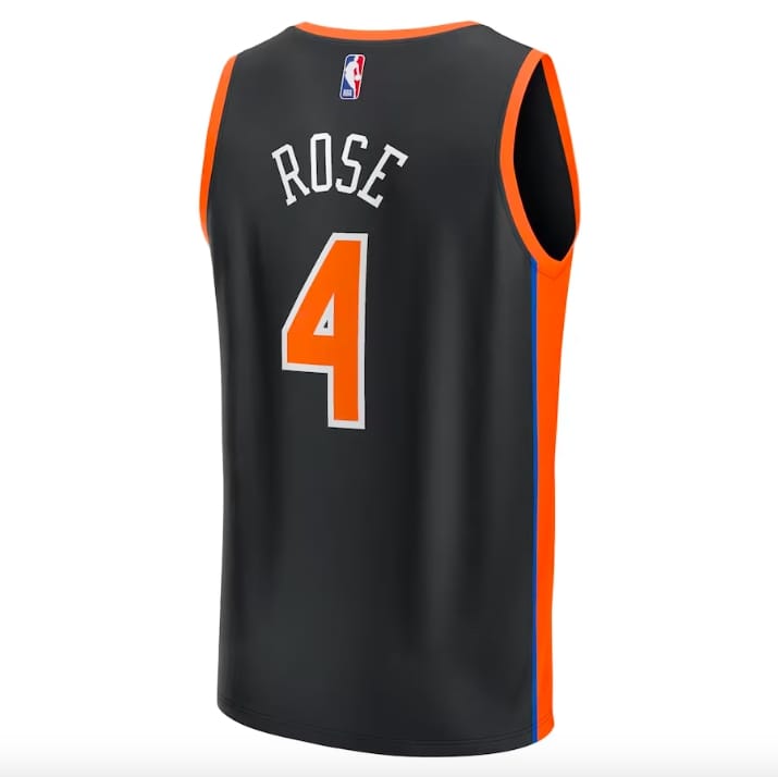 2022-23-New-York-Knicks-4-Derrick-Rose-Fast-Break-City-Black-Jersey-2