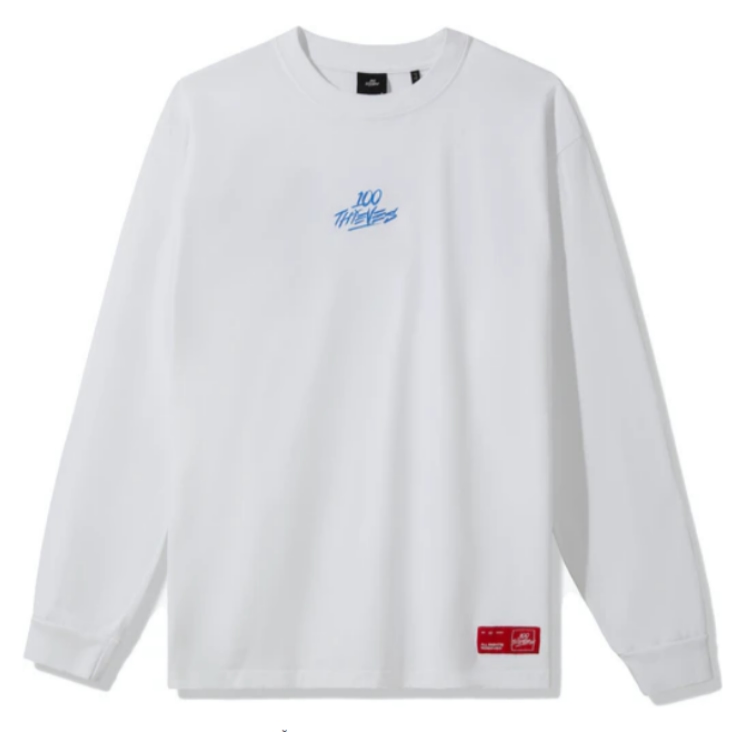 Футболка 100 Thieves Enter Infinity L/S T-shirt White