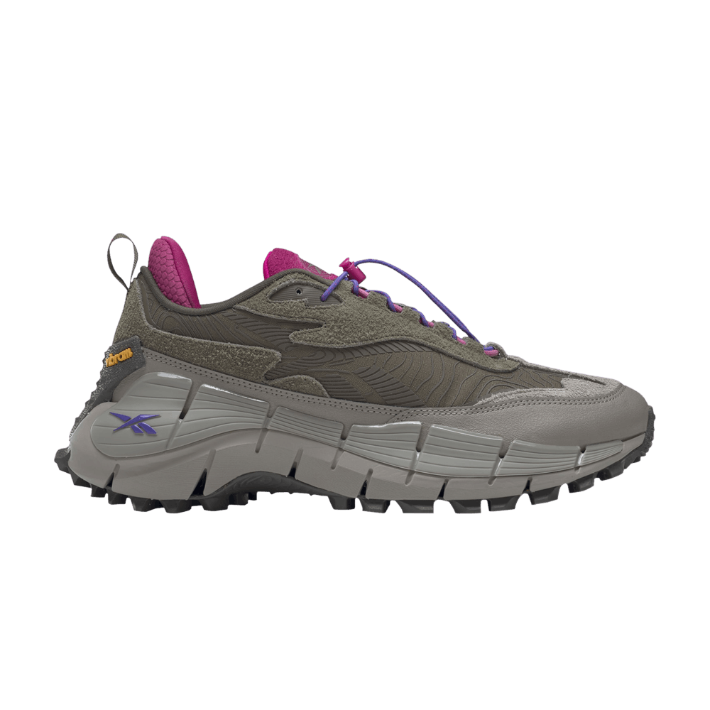 Кроссовки Reebok Zig Kinetica 2.5 Edge 'Army Green Pink'