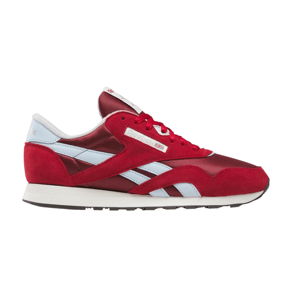 Krossovki-Reebok-Classic-Nylon-Burgundy-Flash-Red