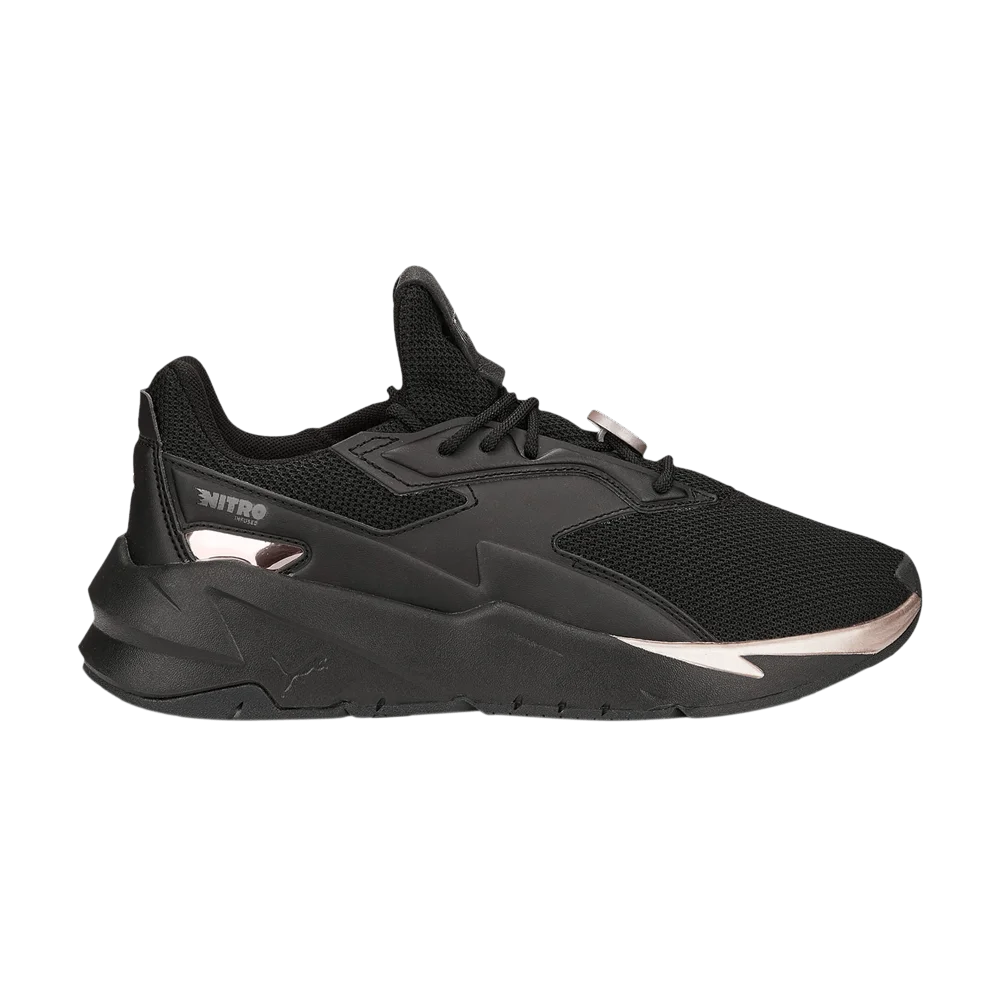 Кроссовки Puma Wmns Fier Nitro Metallic 'Black Rose Gold'