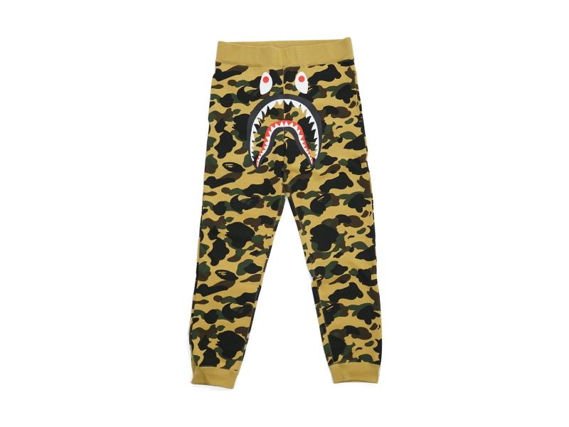 Спортивные штаны BAPE 1st Camo Shark Slim Sweatpants Yellow