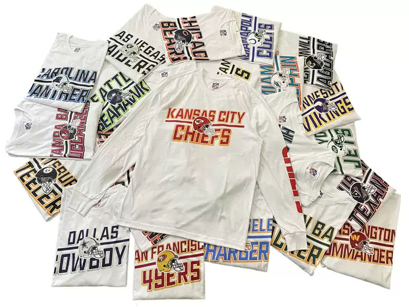 Футболка с длинным рукавом Rugby fan vintage print cotton long t-shirt