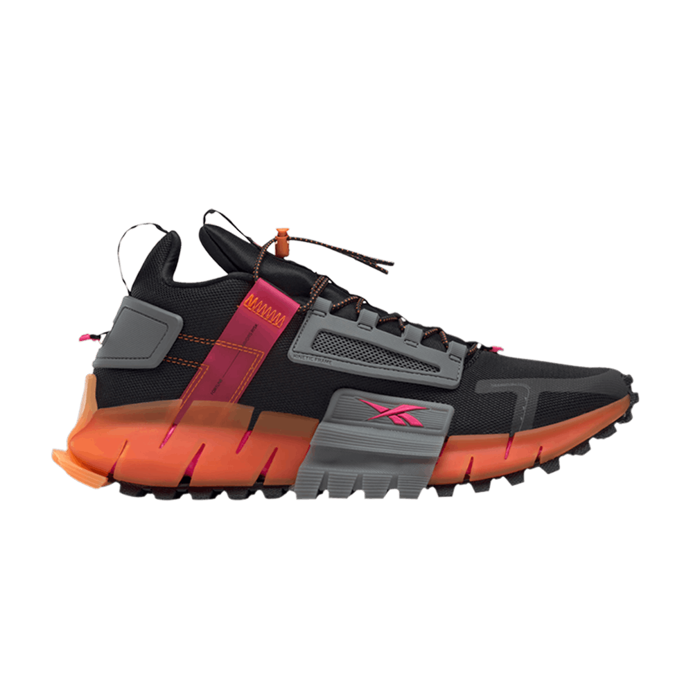 Кроссовки Reebok Zig Kinetica Edge 'Black High Vis Orange'