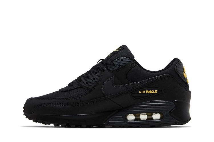 Кроссовки Nike Air Max 90 'Black Buff Gold'