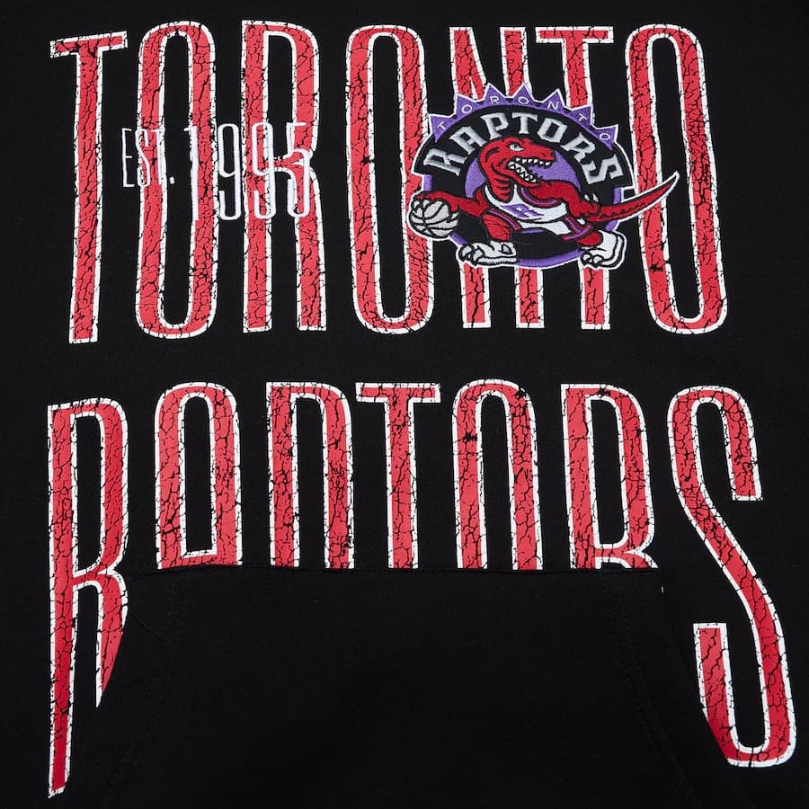 Худи Mitchell & Ness Black Purple Toronto Raptors Team OG Fleece Pullover Hoodie