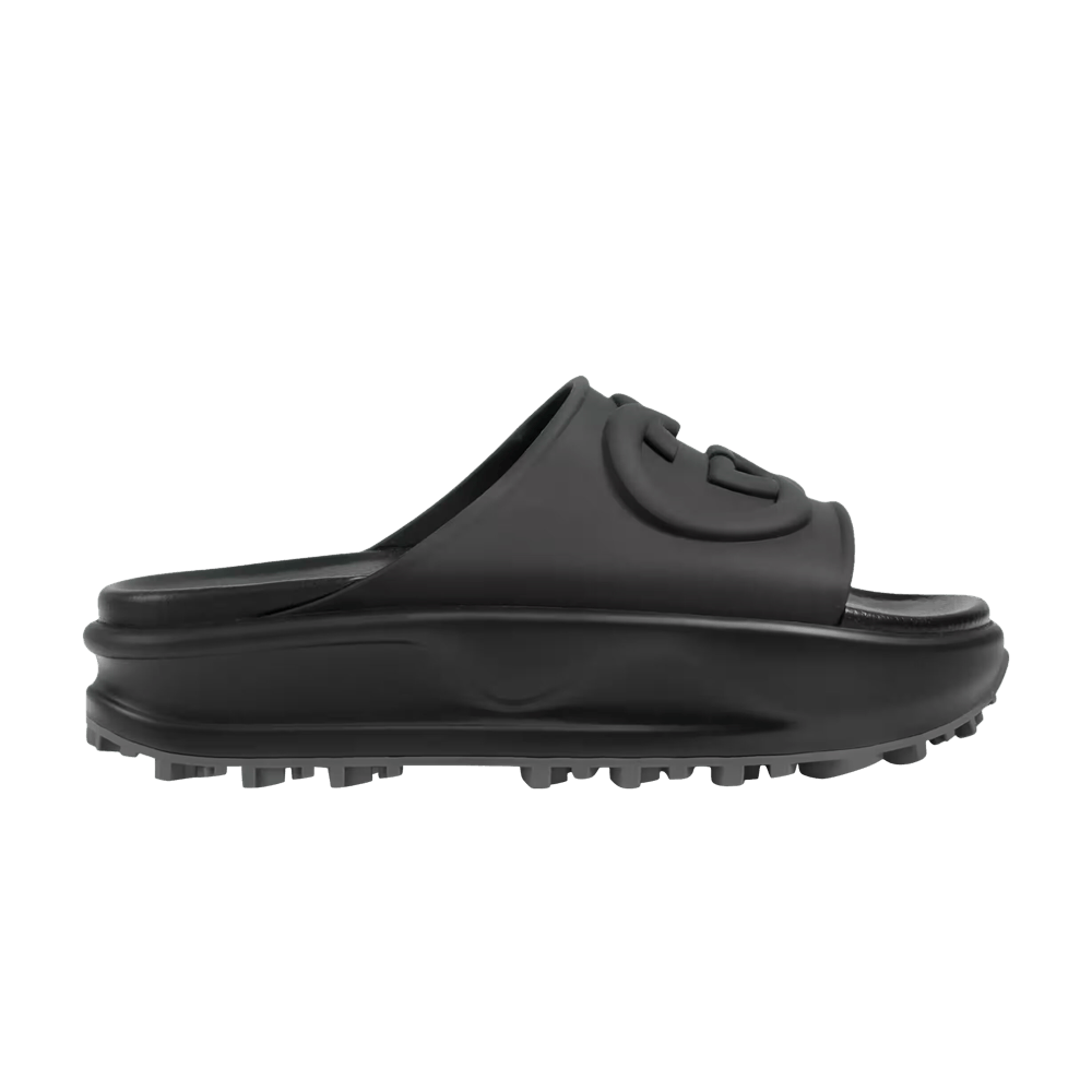Сандалии Gucci Wmns Slide Sandal 'Interlocking G - Black'