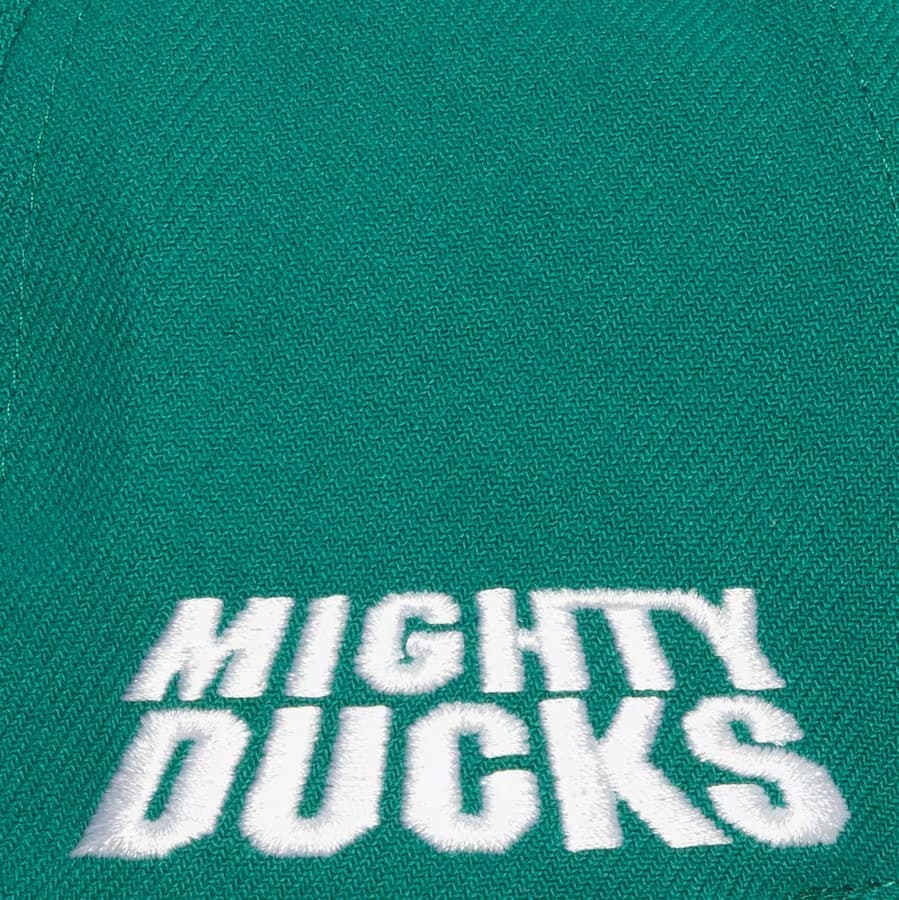 Бейсболка Mitchell & Ness Teal Anaheim Ducks Team Flip Pro Vintage Snapback Hat